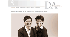 Desktop Screenshot of die-anwaeltinnen.com