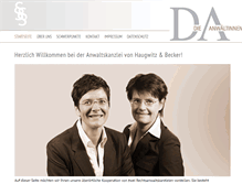 Tablet Screenshot of die-anwaeltinnen.com